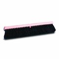 Pinpoint 24 in. Medium Polypropylene Floor Brushes - Black - 24in. PI3040132